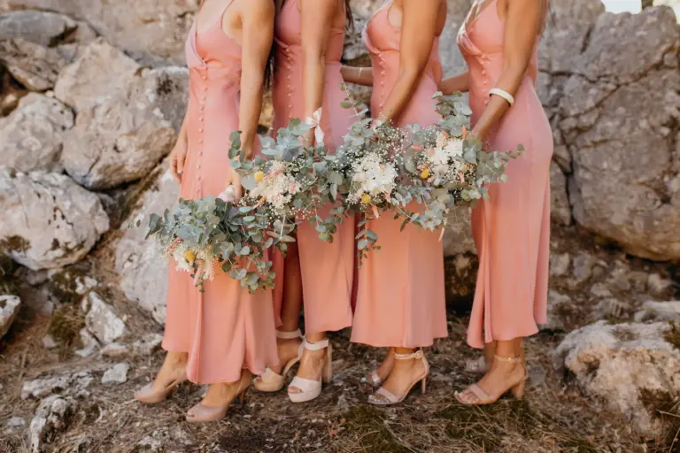Pretty In Pink Mountain Wedding | Sneak Peek